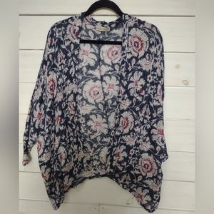 Abercrombie & Fitch cardigan navy blue/red one size